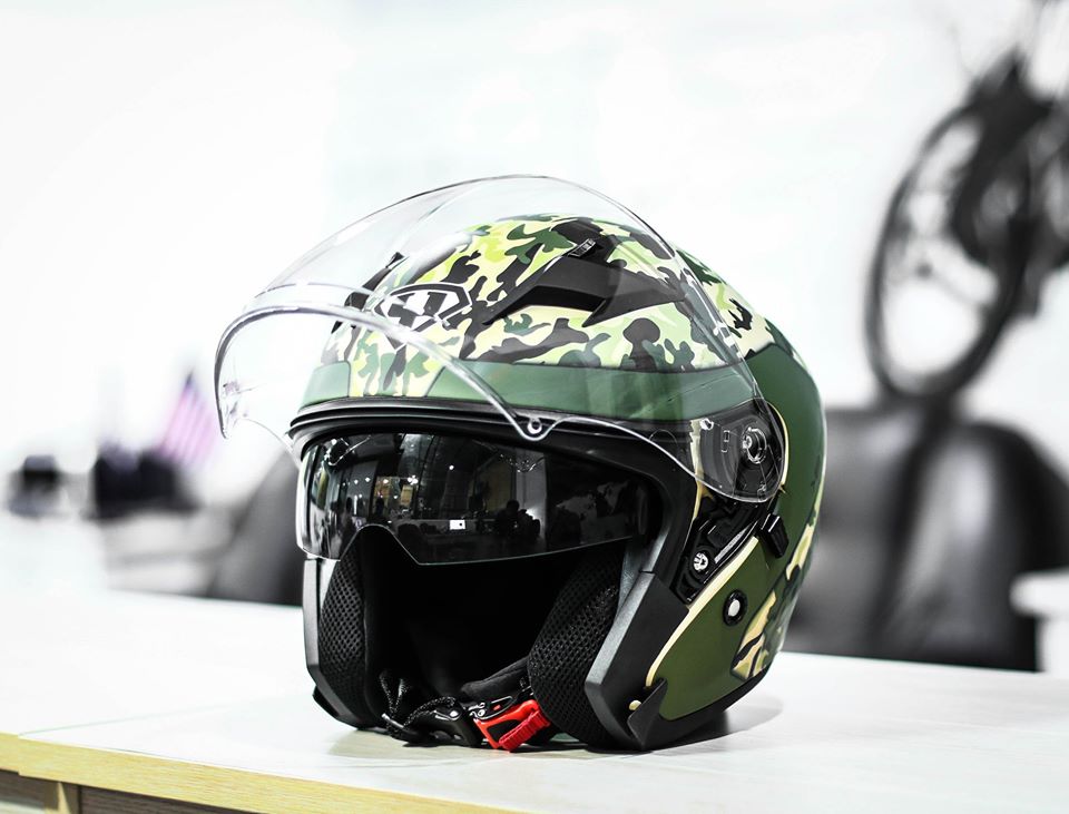 [CHÍNH HÃNG] MŨ BẢO HIỂM 3/4 2 KÍNH YOHE 878 CAMO