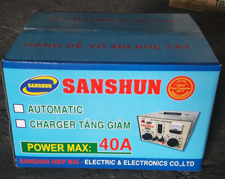 [HCM]Máy sạc bình ắc quy Sanshun 40Ah - 3HT ( bỏ chế độ 6v)
