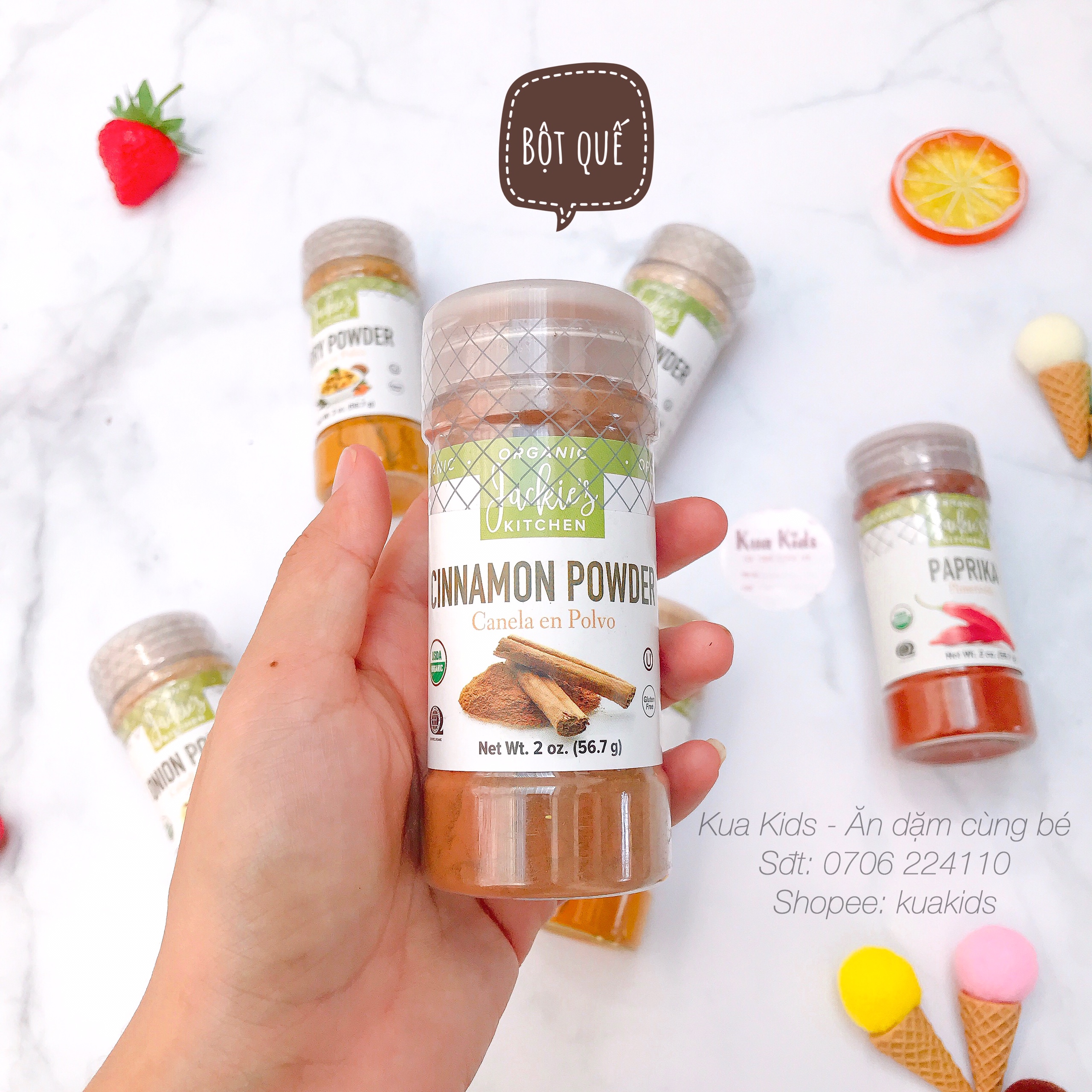 Bột Gia Vị Hữu Cơ Jackie’S - Bột quế 567g