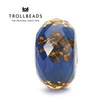 Trollbeads bead thuỷ tinh cao cấp Blue Twinkle