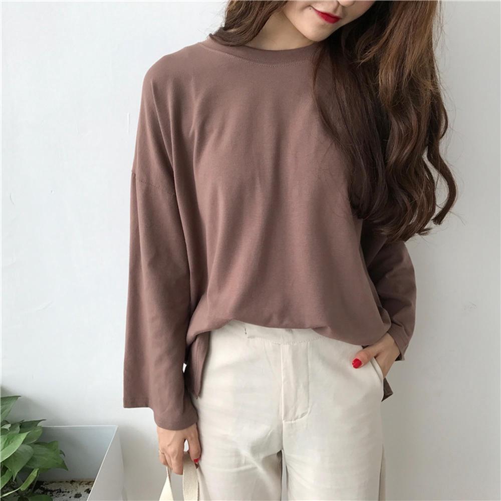 [HCM]ÁO THUN NỮ TAY DÀI UNISEX OVERHAND