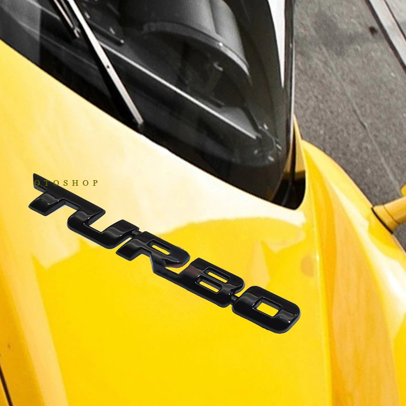 [HCM]Tem chữ TURBO trang trí xe-Model 3