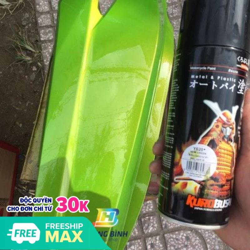 Sơn xịt Samurai màu Xanh Lá - Y620 (400ml) (chịu được nhiệt độ lốc máy và có khả năng kháng xăng A92, A95)