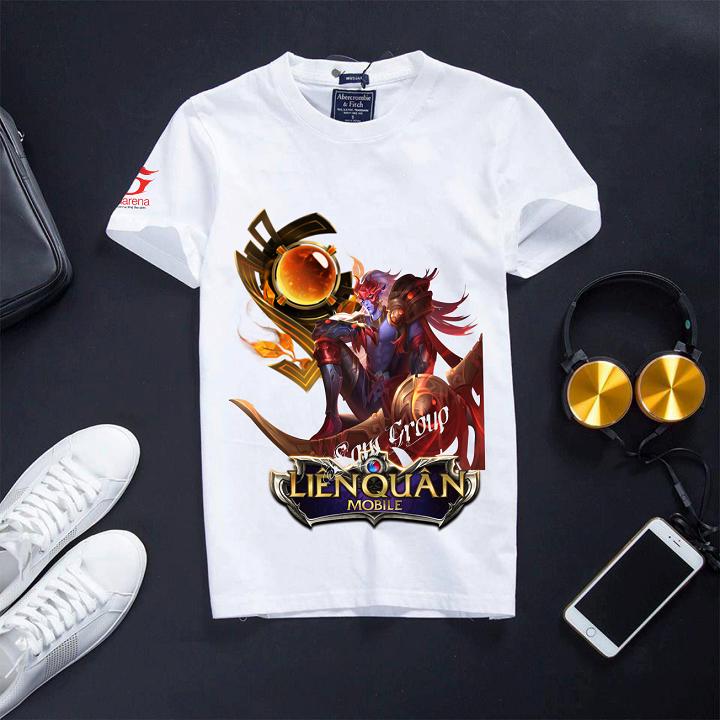 Áo Liên Quân Mobile Cổ Tròn Màu Trắng Yorn Nguyệt Tộc