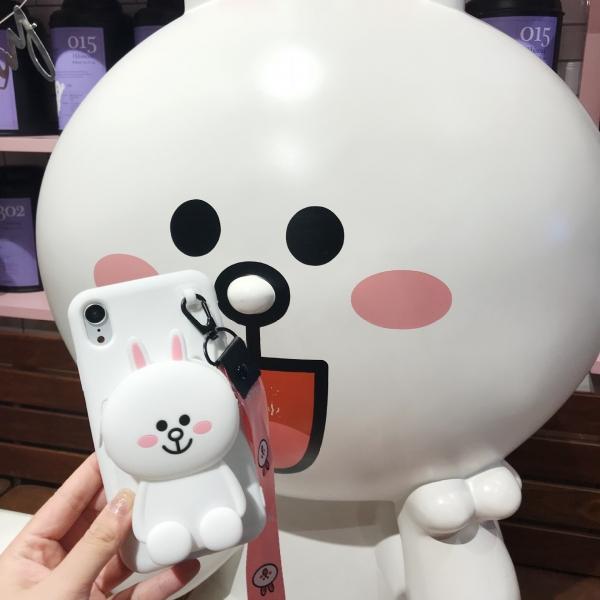 ỐP THỎ CONY TRẮNG KÈM VÍ CHO IPHONE (Tặng dây đeo)  7/8 plus