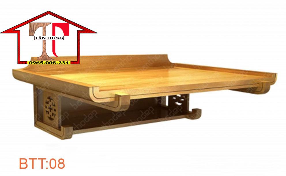 bàn thờ treo gỗ sồi kích thước 48x89 cm