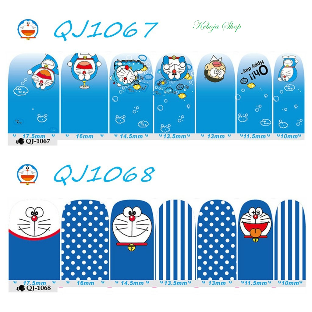 [HCM]Dán móng tay họa tiết hoạt hình dễ thương Doremon Doraemon