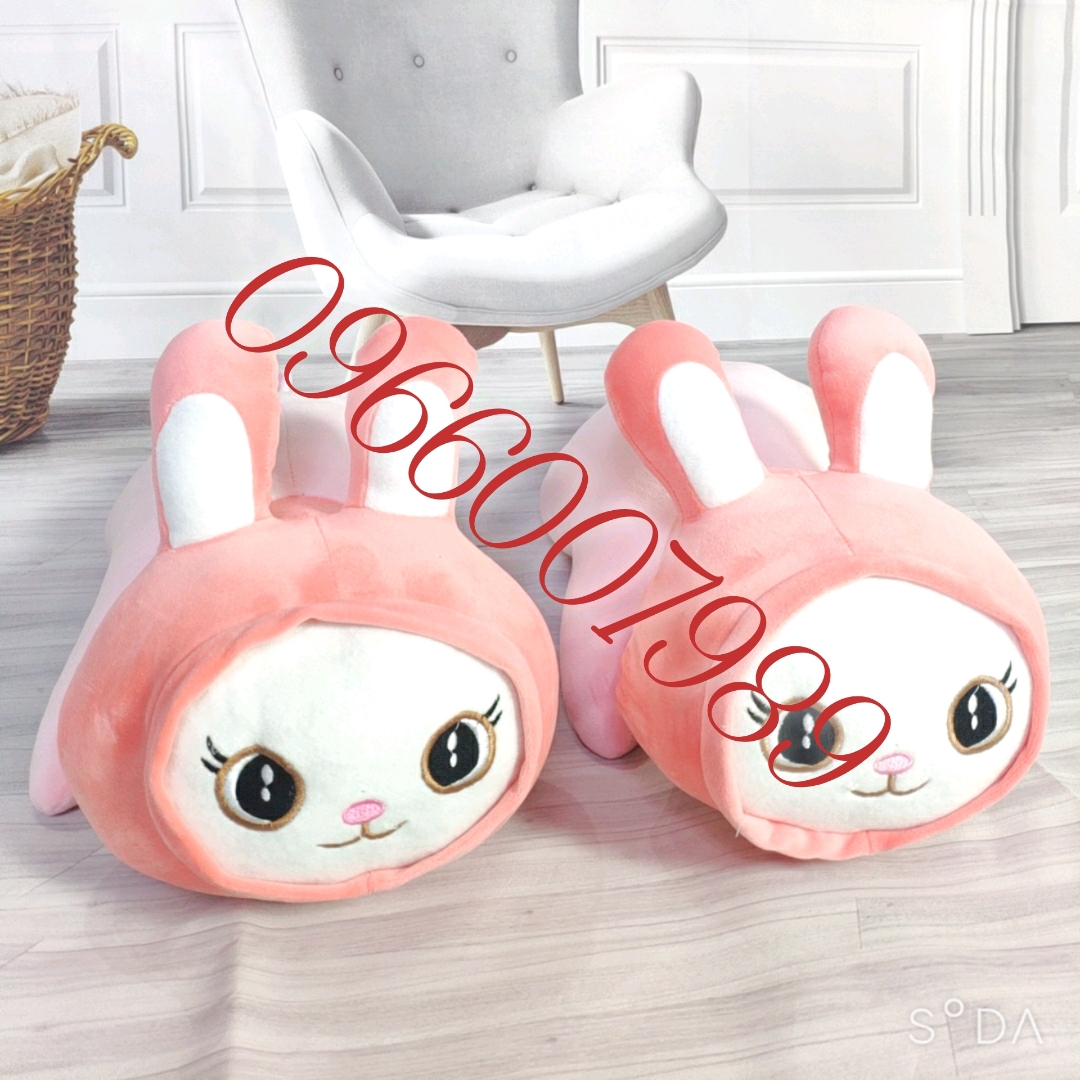 Gấu Bông Thỏ Nằm Dễ Thương Size 40cm