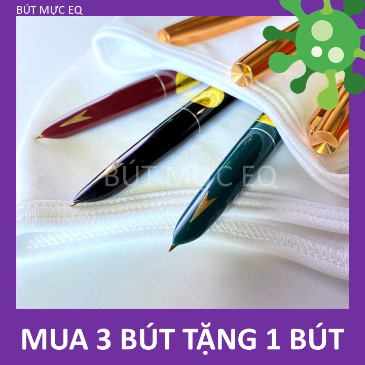 Combo 03 Bút Mực Hero 331 ba màu xanh, đỏ, đen