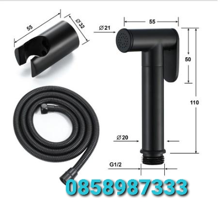 Vòi xịt toilet màu đen HD289B