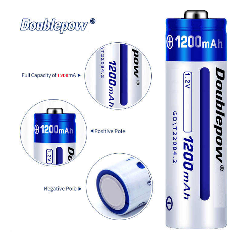 [Hộp 4 viên] Pin sạc AA 1200mAh Doublepow