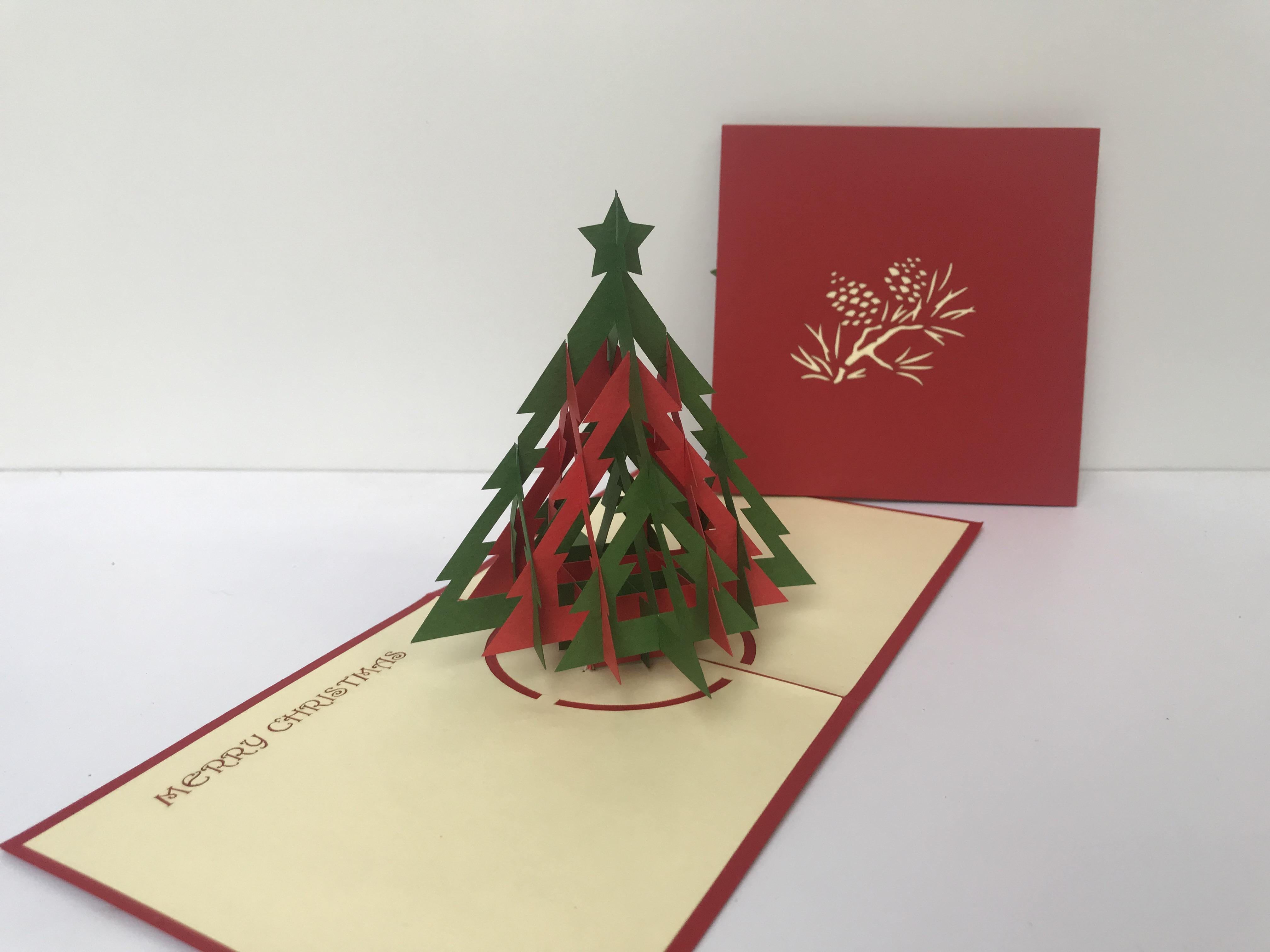 Cây thông 5 - noel - thiệp 3d