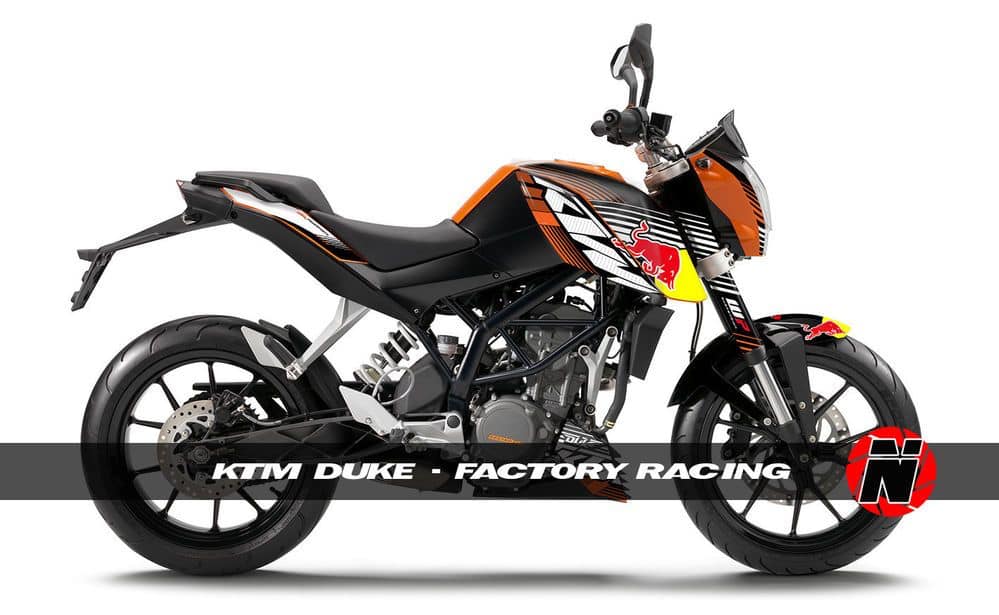 Tem KTM Duke mẫu cũ