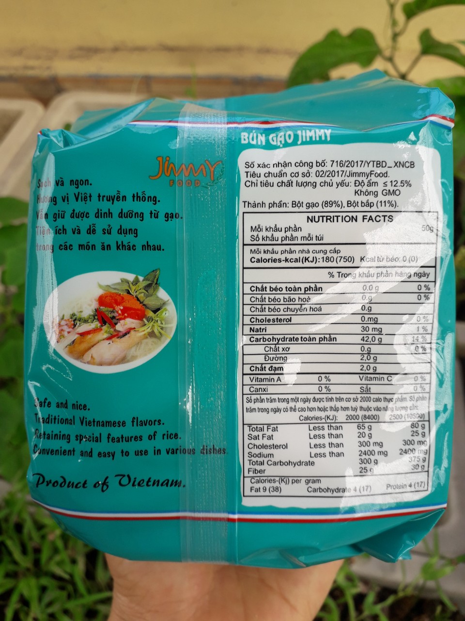Bún gạo trắng Jimmy 250g