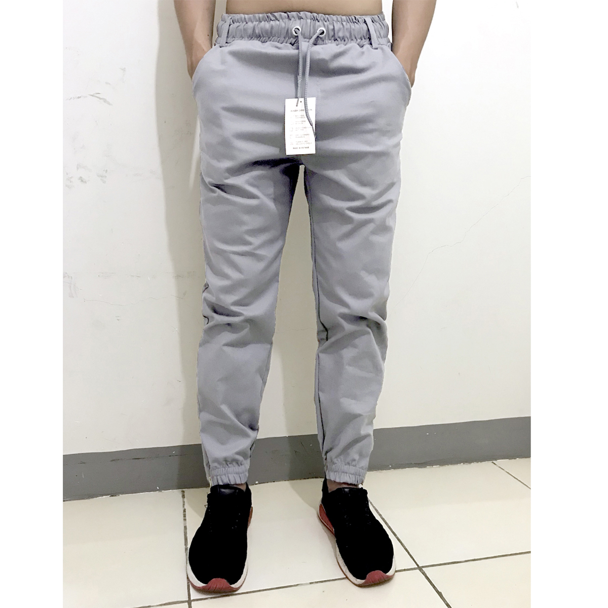 Quần Jogger Kaki Basic Trơn Co Giãn Chất Vải Xịn Ảnh Thật