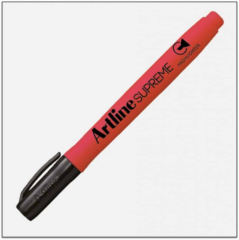 Bút dạ quang artline epf-600 frd supreme, đỏ, 1.0 -4.0 mm - 8000794200