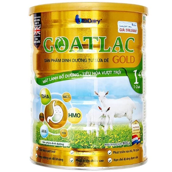 Sữa dê Goatlac Gold 1+ 800gr (Date mới)