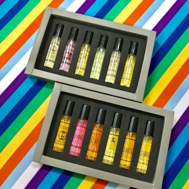 Set 6 Chai Nước Hoa Pháp dạng lăn 20ml/chai