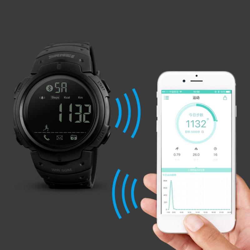 ĐỒNG HỒ ĐIỆN TỬ NAM SKMEI 1301, ĐỒNG HỒ THÔNG MINH, KẾT NÓI BLUETOOTH NHANH CHÓNG, TIỆN LỢI