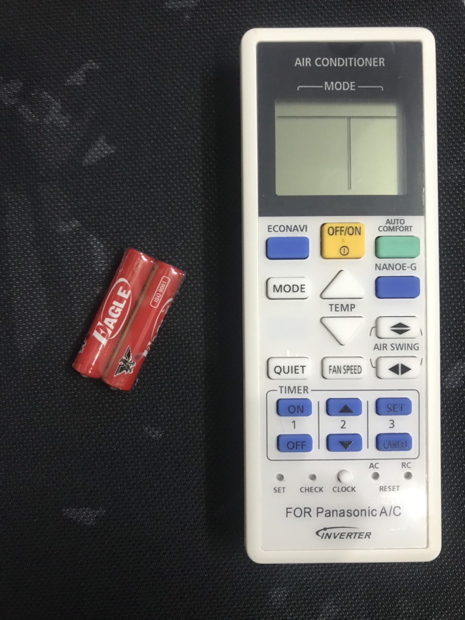 [HCM]REMOTE DÙNG CHO MÁY LẠNH .PANASONIC INVERTER 2 CHIỀU