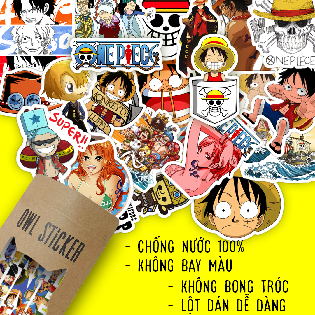 Những chiếc sticker PVC của One Piece sẽ khiến bạn say đắm vào thế giới hải tặc với các hình ảnh siêu dễ thương và đầy cá tính của các nhân vật trong manga/anime nổi tiếng nhất mọi thời đại. Hãy xem ảnh để cảm nhận sự độc đáo của sticker này nhé!