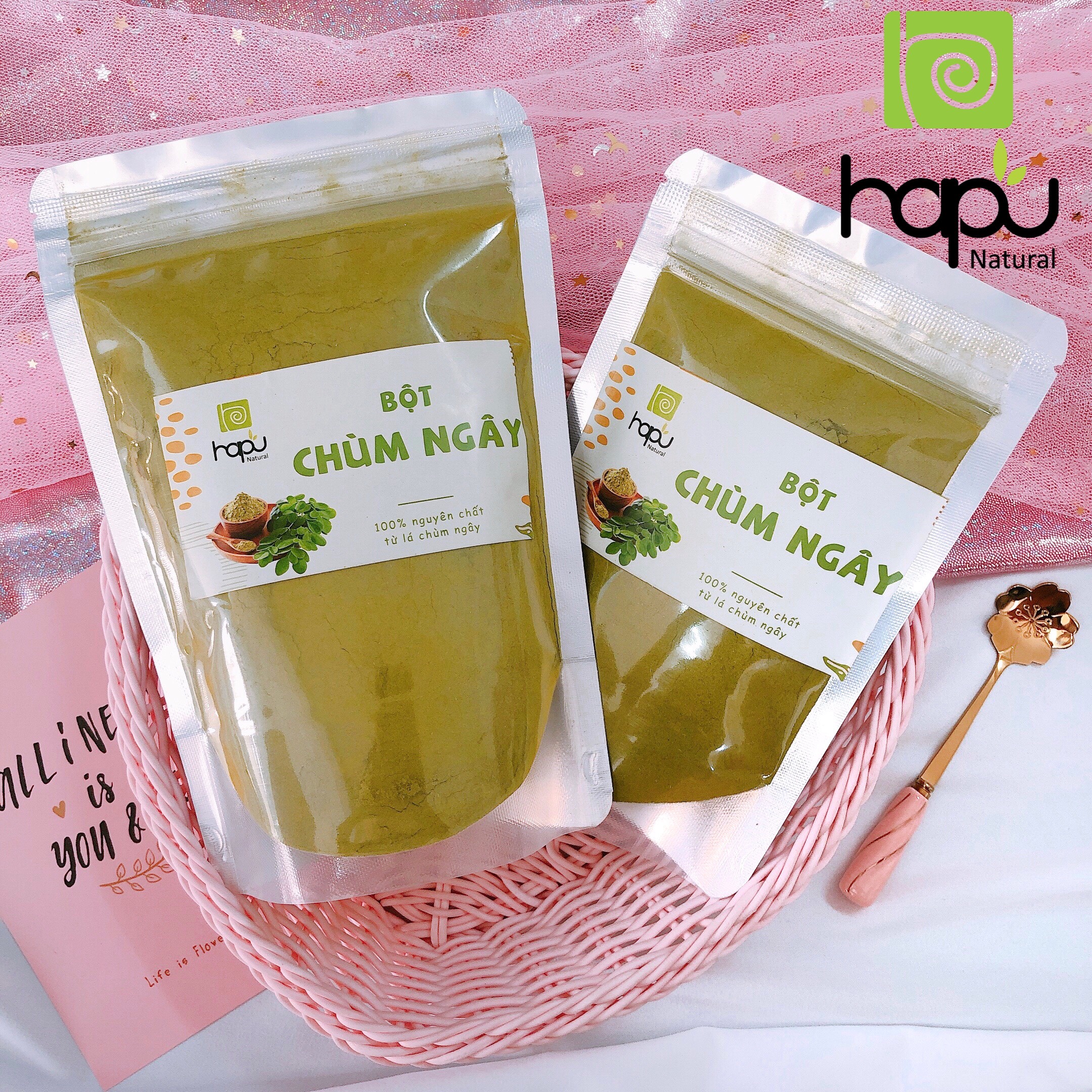 Bột Chùm Ngây Nguyên Chất HaPu Organic