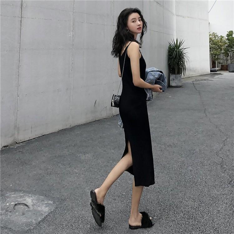 [HCM]ĐẦM THUN HAI DÂY NỮ THỜI TRANG HÀN QUỐC