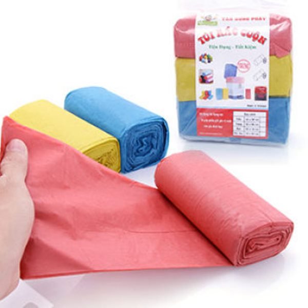 1KG gồm 3 cuộn túi đựng rác nhiều size
