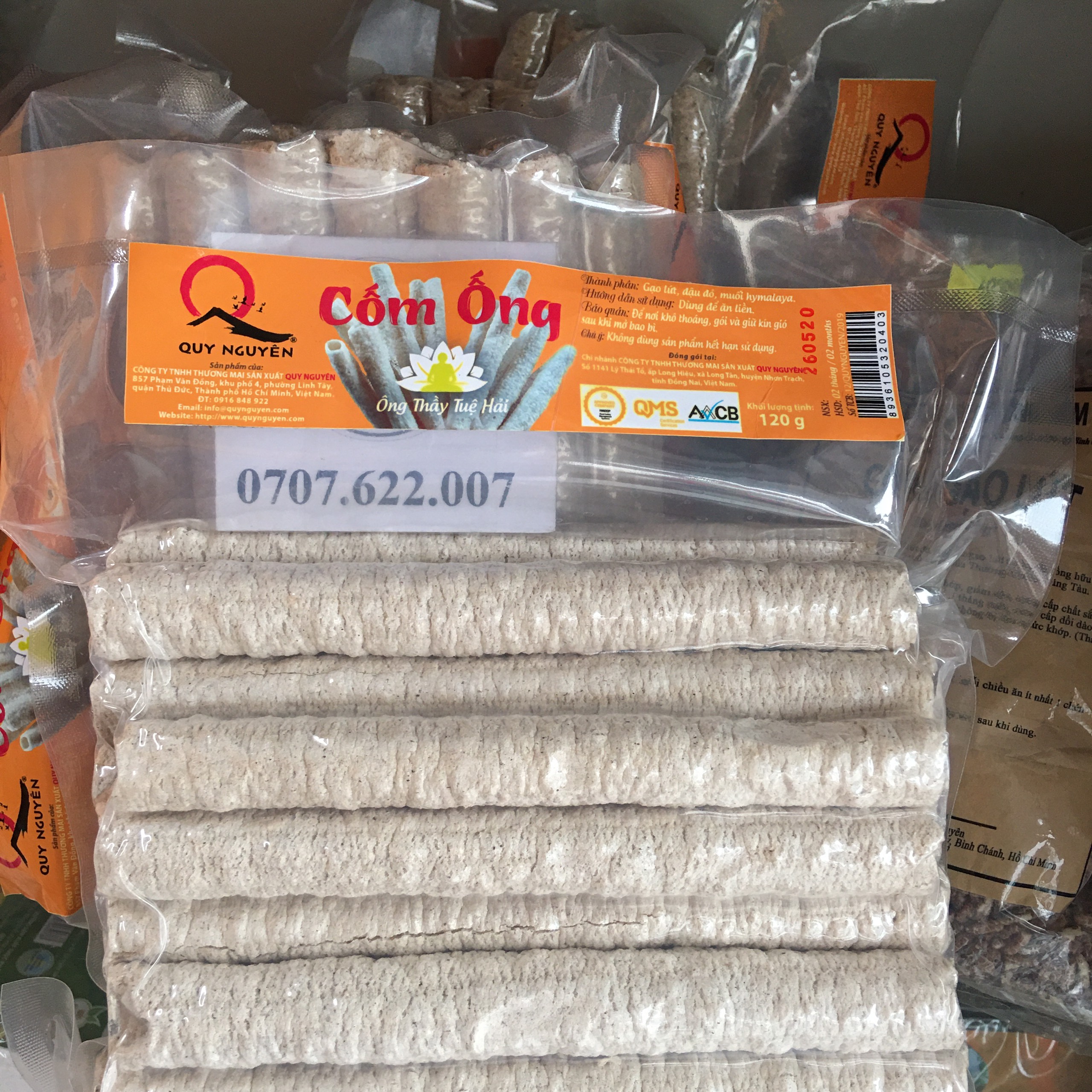 Cốm Ống Gạo Lứt Quy Nguyên 120g