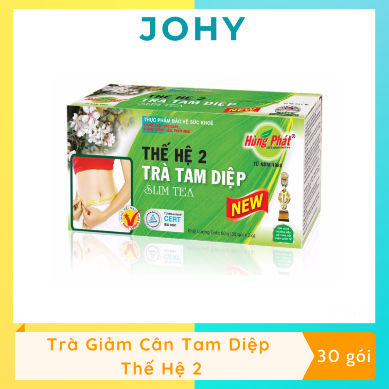 Trà Tam Diệp Slim Tea Thế Hệ 2 (Hộp 30 gói)
