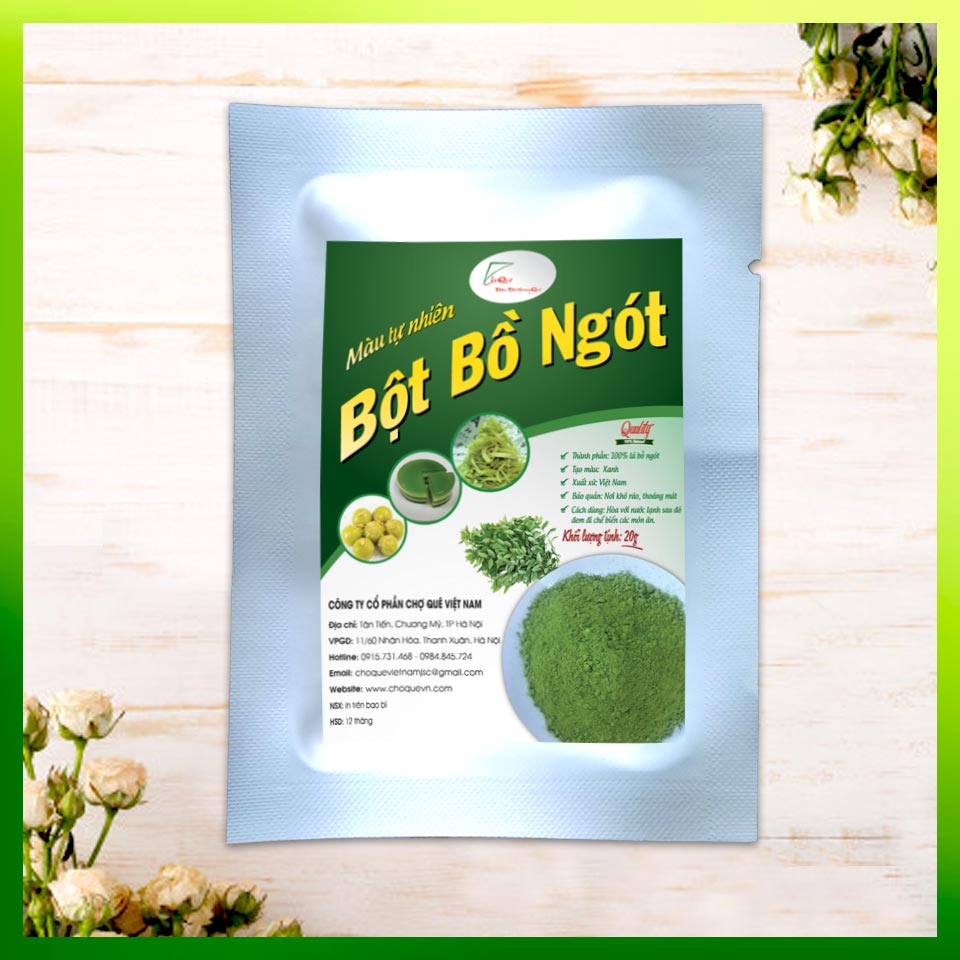 Combo 7 Gói Bột Tạo Màu Rau Củ Quả 20g