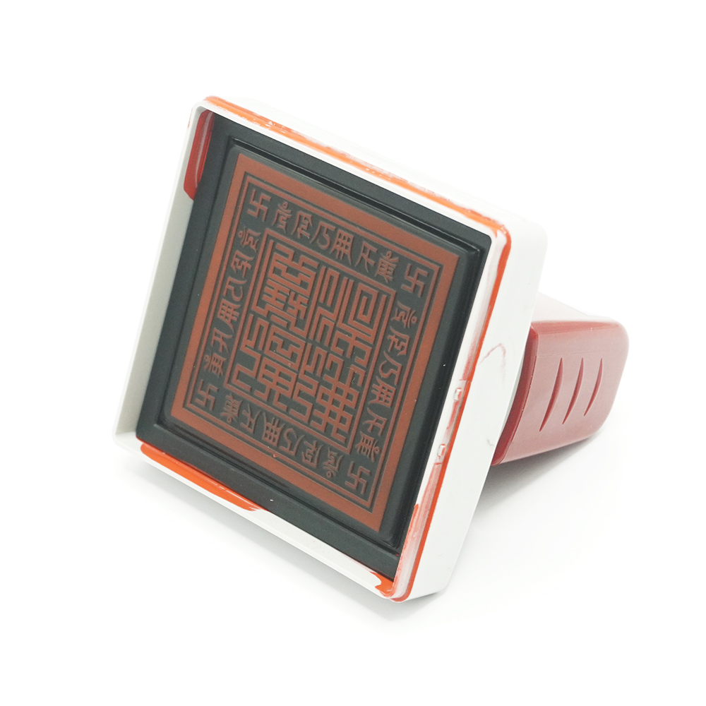 Dấu triện Tam bảo án 6*6cm thấm mực M1