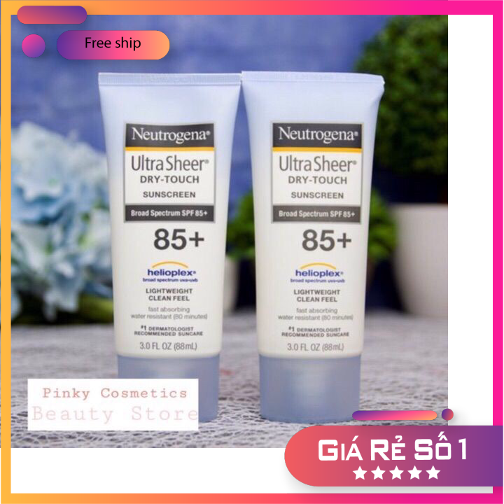 Kem chống nắng neutrogena ultra sheer dry touch spf 85 chính hãng