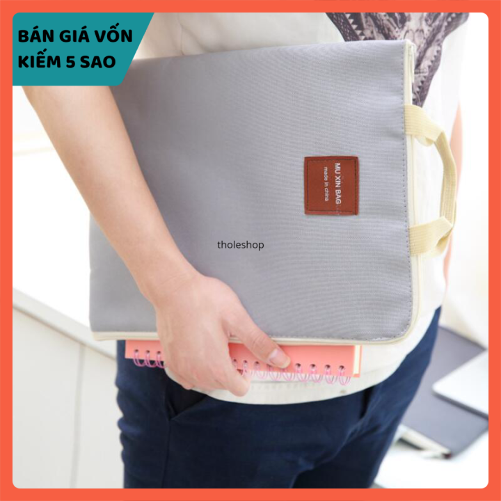 Túi vải đựng tập giấy A4 - Túi vải đựng tài liệu - Túi đựng tài liệu A4 chống nước - Túi đựng hồ sơ xách tay [GIÁ VỐN]