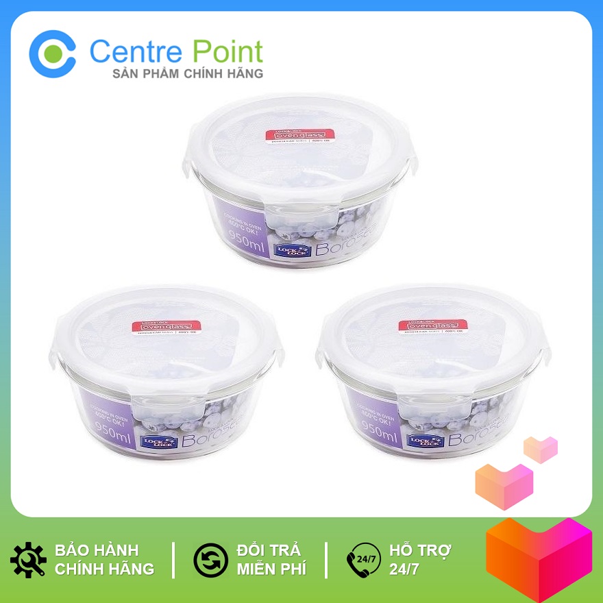 Hộp thủy tinh chịu nhiệt cao cấp Lock&Lock LLG861 950ml
