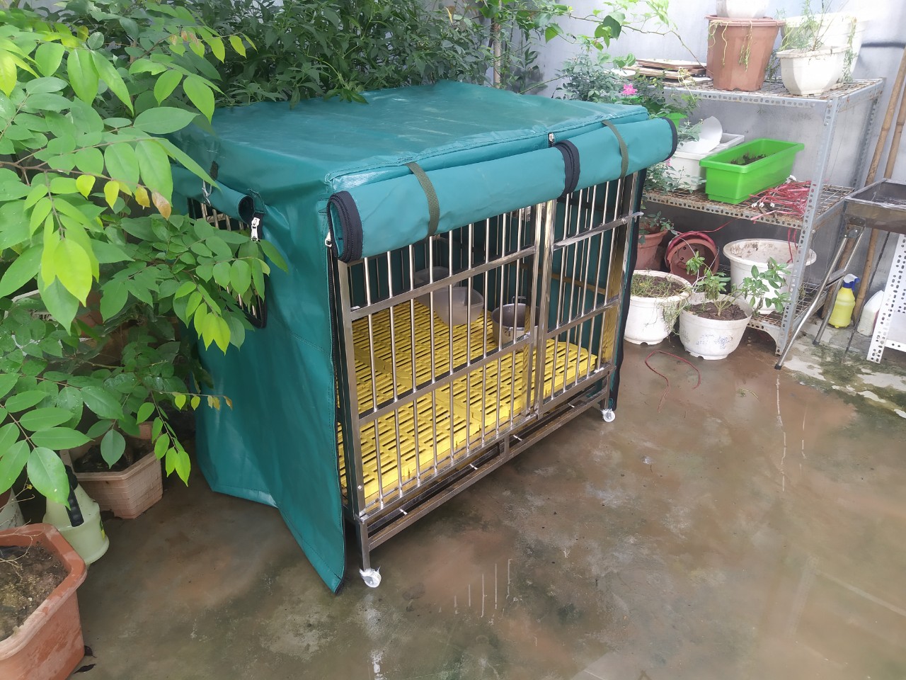 Bạt phủ chuồng thú chất liệu bạt da Hàn Quốc