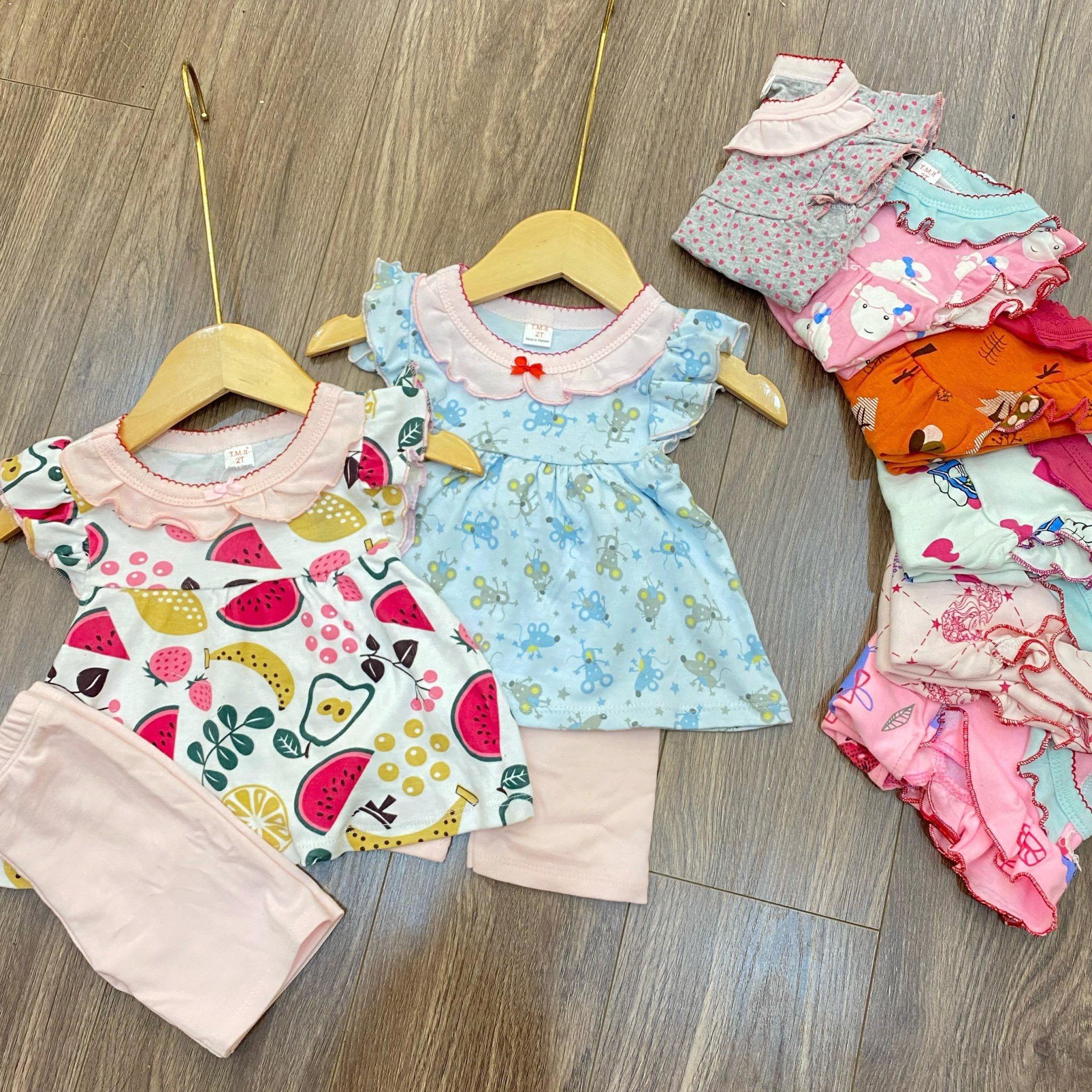 [HCM]Set bộ bé gái - Bộ bánh bèo bé gái (size nhỡ)