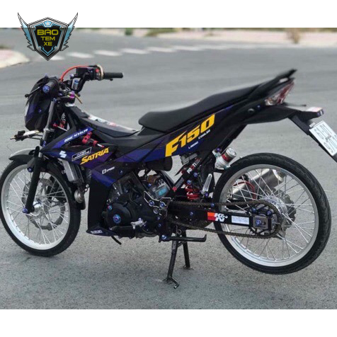 Tem rời xe satria fi xanh đen