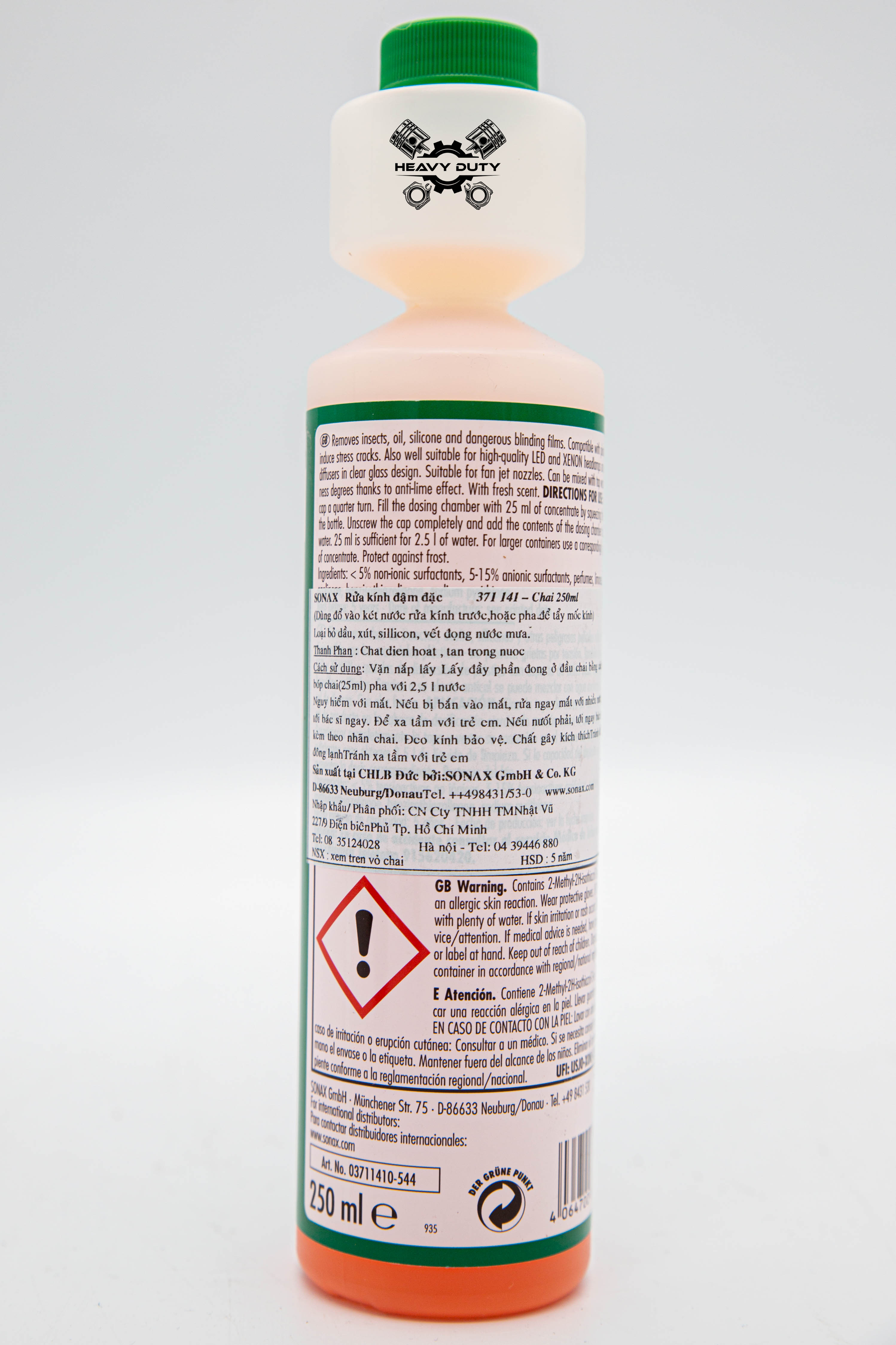 Nước rửa kính pha tỉ lệ 1:100 -  SONAX Clear View 1:100 Concentrate