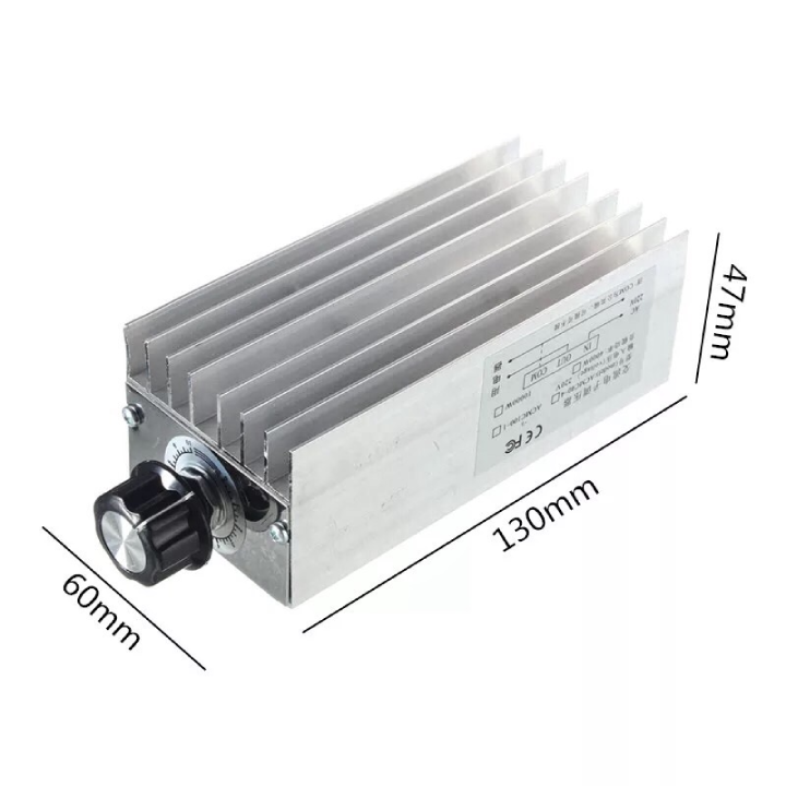 [HCM]Dimmer 6000W điều khiển tốc độ động cơ 220VAC