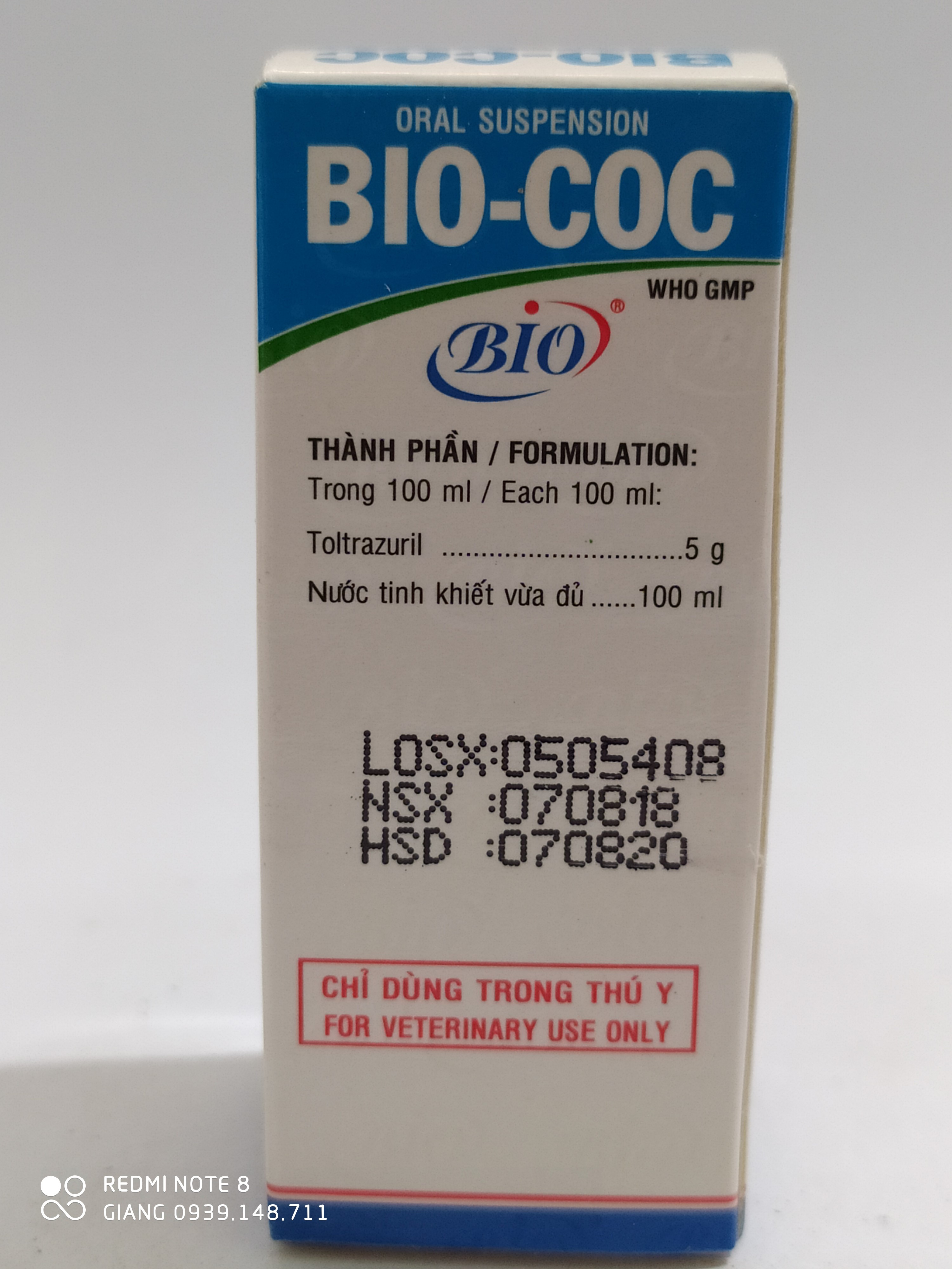 2 CHAI CẦU TRÙNG BIO COC LỌ 10ML