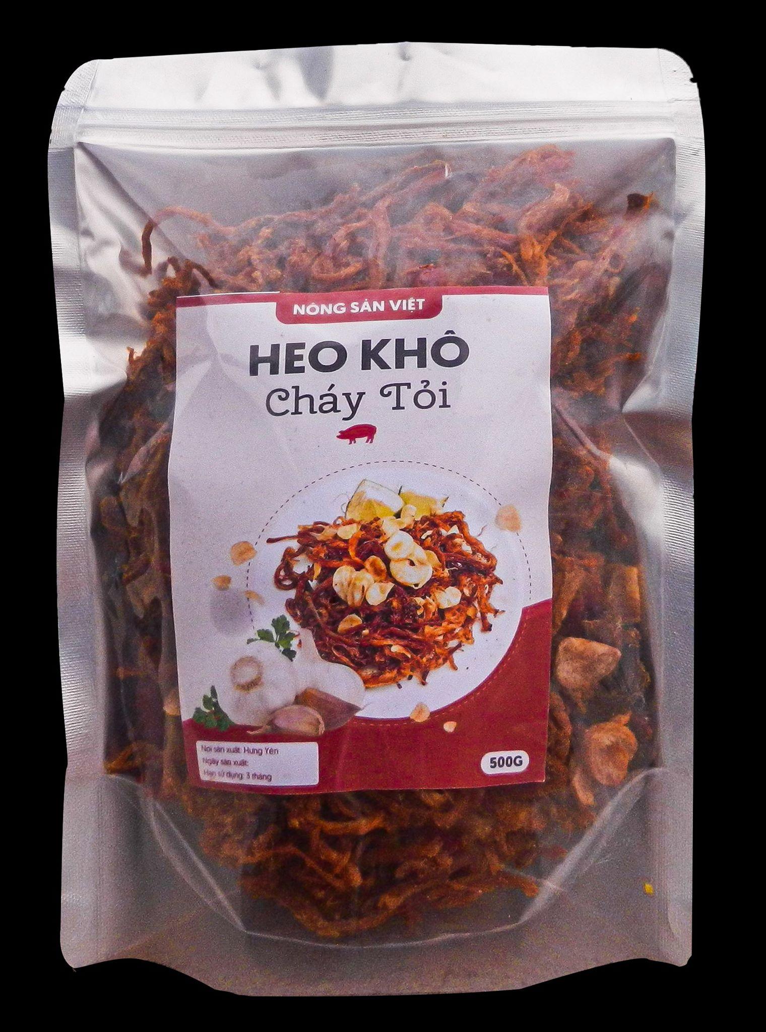 500gr Heo Khô Cháy Tỏi Loại 1