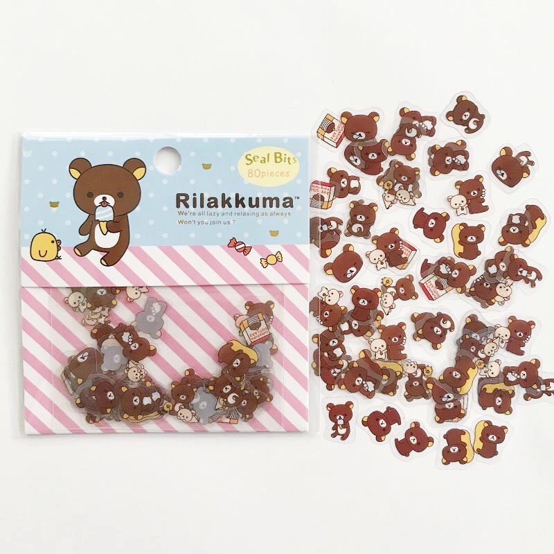 Gói 80 sticker trang trí động vật nhiều mẫu