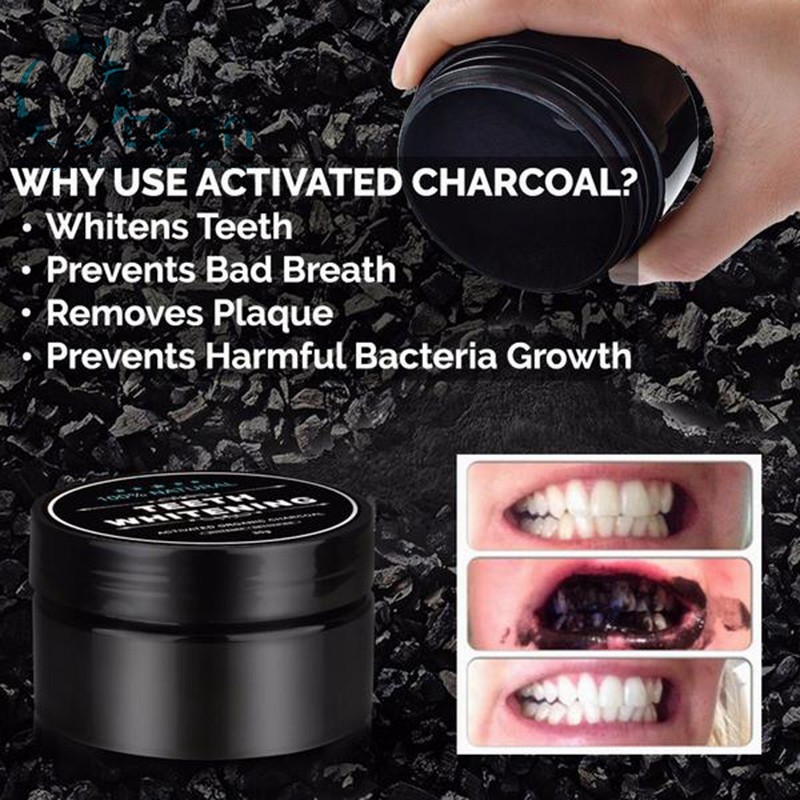 Bột trắng răng than tre Teeth Whitening 30gr