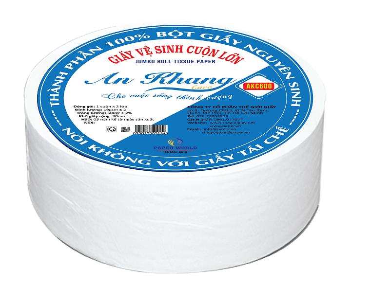 COMBO 5 cuộn Giấy vệ sinh lớn An Khang Caro AKC600