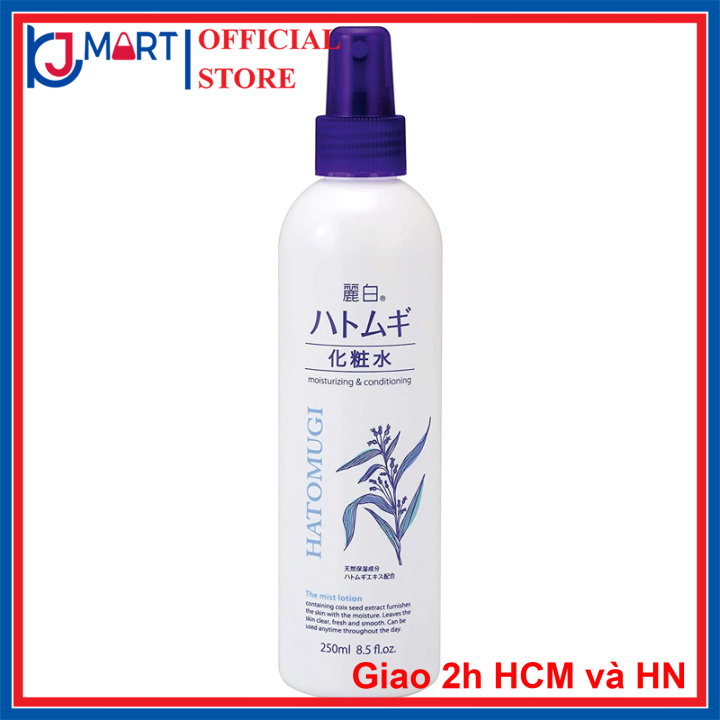 [HCM] Xịt khoáng dưỡng ẩm chống lão hóa chiết xuất hạt Ý Dĩ Hatomugi Mist Lotion 250ml