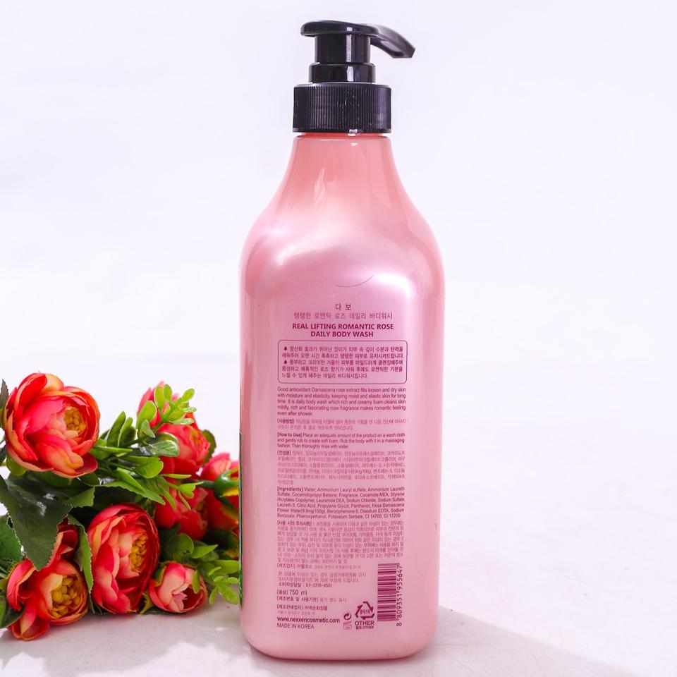 SỮA TẮM CAO CẤP DABO ROMANTIC ROSE 750ML