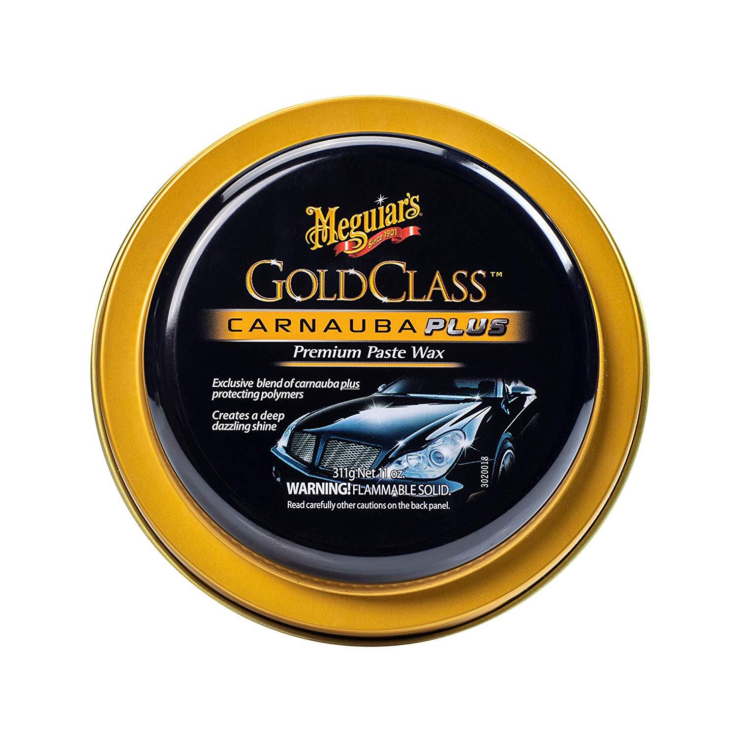 Meguiar's Wax đánh bóng xe dòng Gold Class - Gold Class Carnauba Plus Premium Paste Wax - G7014J, 11 oz, 311g