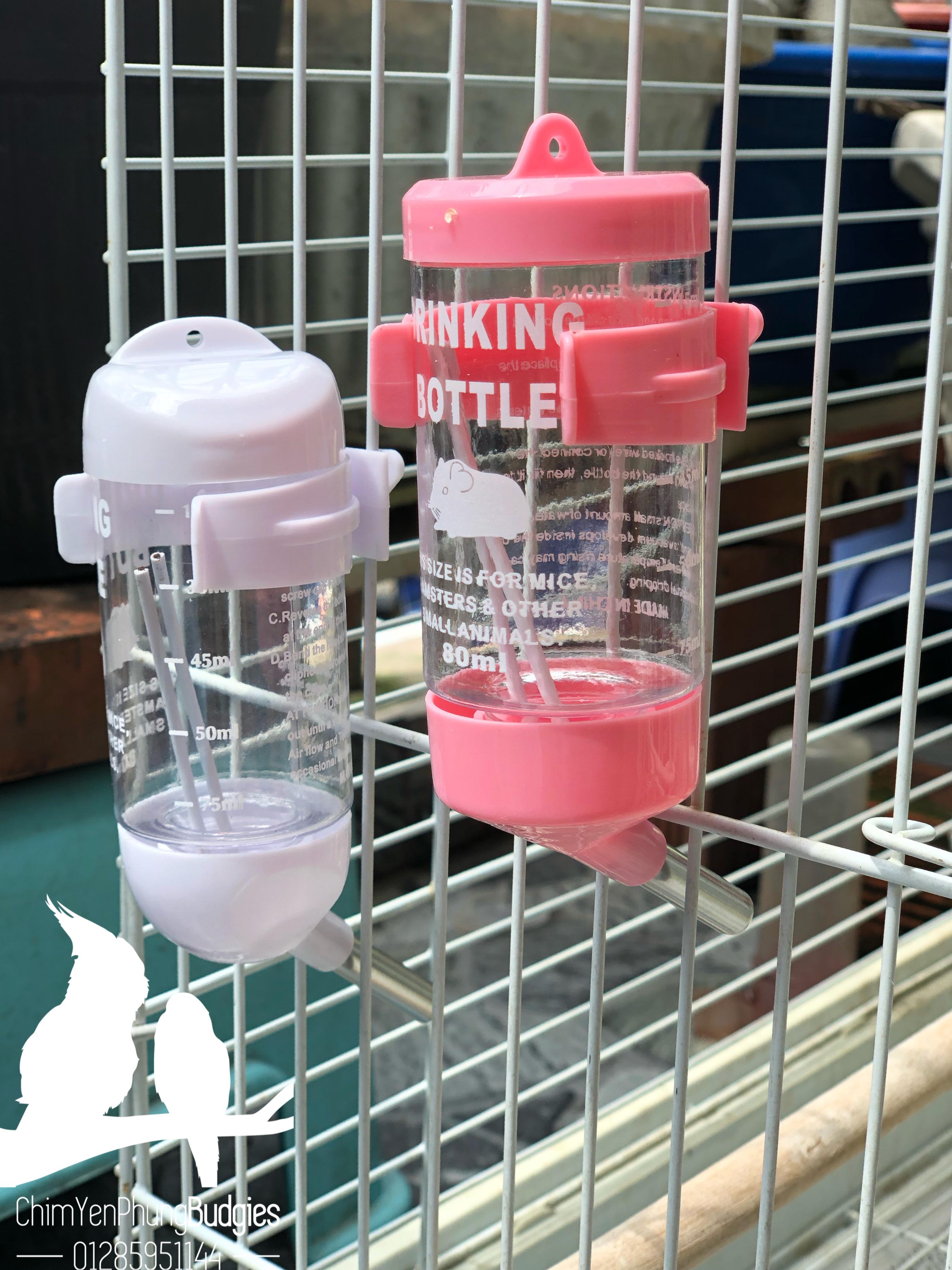 Bình nước bi cao cấp 80ml cho Hamster • Vẹt • Thú Cưng.