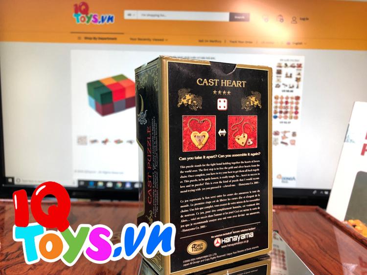 CAST PUZZLE HEART-LEVEL 4 SỢI XÍCH TRÁI TIM